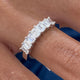 Diamond 7 Stone Ring 1.22 Carat White Gold 14K