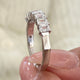 Diamond 7 Stone Ring 1.22 Carat White Gold 14K