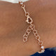 Diamond Chain Bracelet 1.79 Carat Rose Gold 14K