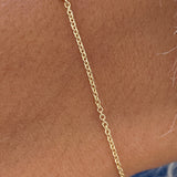 Diamond Tennis Bracelet 1 Carat Yellow Gold 14K