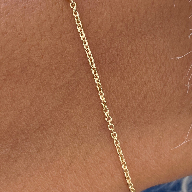 Diamond Tennis Bracelet 1 Carat Yellow Gold 14K