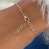 Diamond Tennis Bracelet 1 Carat Yellow Gold 14K