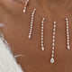 Diamond Chain Necklace 9.04 Carat Rose Gold 14K