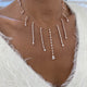Diamond Chain Necklace 9.04 Carat Rose Gold 14K