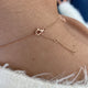 Diamond Chain Necklace 9.04 Carat Rose Gold 14K
