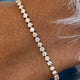 Diamond Chain Bracelet 1.21 Carat Yellow Gold 14K