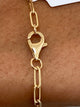 Diamond Chain Bracelet 1.21 Carat Yellow Gold 14K