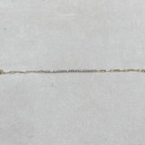 Diamond Chain Bracelet 1.21 Carat Yellow Gold 14K