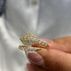 Diamond Wrap Ring 0.74 Carat Yellow Gold 14K