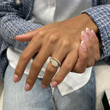 Diamond Wrap Ring 0.74 Carat Yellow Gold 14K
