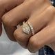 Diamond Wrap Ring 0.74 Carat Yellow Gold 14K
