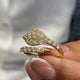 Diamond Wrap Ring 0.74 Carat Yellow Gold 14K