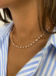 Diamond Chain Necklace 5.04 Carat Rose Gold 14K