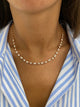 Diamond Chain Necklace 5.04 Carat Rose Gold 14K