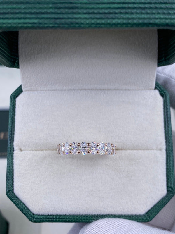 Diamond Stackable Ring 1.74 Carat Rose Gold 14K