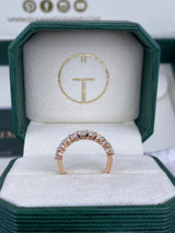 Diamond Stackable Ring 1.74 Carat Rose Gold 14K