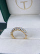 Diamond Half Eternity Ring 2.38 Carat Yellow Gold 14K