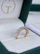 Diamond Half Eternity Ring 2.38 Carat Yellow Gold 14K