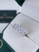 Diamond 7 Stone Ring 2.87 Carat White Gold 14K