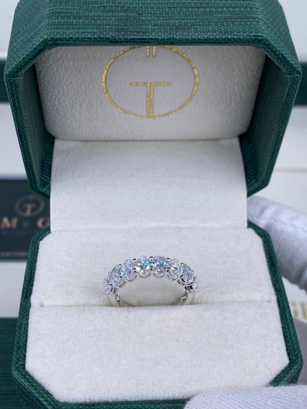 Diamond Stackable Ring 2.45 Carat White Gold 14K