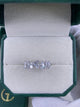 Diamond 7 Stone Ring 2.62 Carat White Gold 14K