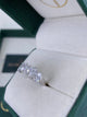 Diamond 7 Stone Ring 2.62 Carat White Gold 14K