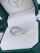 Diamond Half Eternity Ring 1.66 Carat White Gold 14K