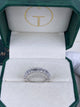 Diamond Half Eternity Ring 1.66 Carat White Gold 14K