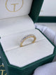 Diamond Half Eternity Ring 1.08 Carat Yellow Gold 14K