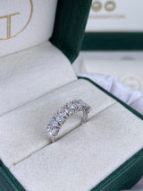 Diamond Stackable Ring 1.30 Carat White Gold 14K