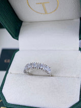 Diamond Stackable Ring 1.30 Carat White Gold 14K