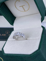 Diamond Stackable Ring 2.72 Carat White Gold 14K