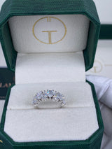 Diamond Stackable Ring 2.72 Carat White Gold 14K