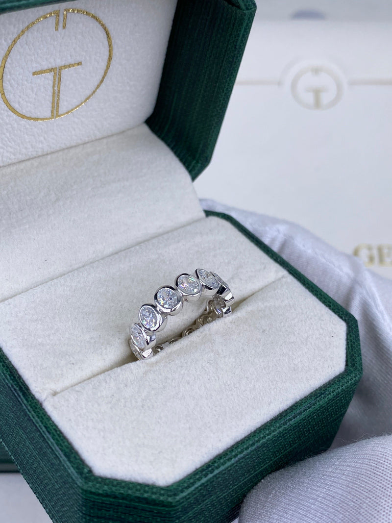 Diamond Eternity Ring 2.65 Carat White Gold 14K