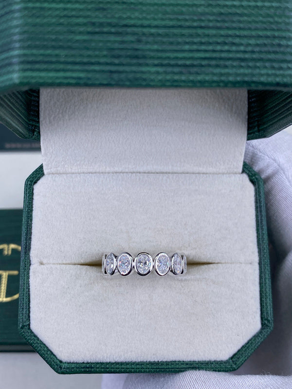 Diamond Eternity Ring 2.65 Carat White Gold 14K