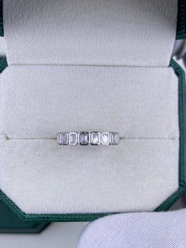 Diamond Stackable Ring 0.64 Carat White Gold 14K