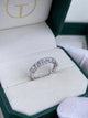 Diamond Half Eternity Ring 1.57 Carat White Gold 14K