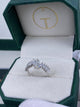 Diamond Half Eternity Ring 1.85 Carat White Gold 14K