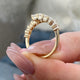 Diamond Wrap Ring 1.63 Carat Yellow Gold 14K