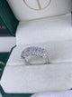 Diamond Half Eternity Ring 1.33 Carat White Gold 14K