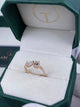 Diamond Open Ring 1.26 Carat Rose Gold 14K