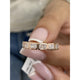 Diamond Half Eternity Ring 0.84 Carat Yellow Gold 14K