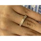 Diamond Half Eternity Ring 0.84 Carat Yellow Gold 14K