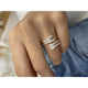 Diamond Wrap Ring 2.94 Carat White Gold 14K