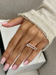 Diamond Statement Ring 1.34 Carat Rose Gold 14K