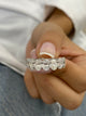 Diamond Half Eternity Ring 3.52 Carat White Gold 14K