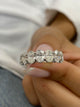 Diamond Half Eternity Ring 3.52 Carat White Gold 14K