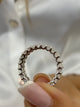 Diamond Eternity Ring 3.74 Carat White Gold 14K