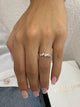 Diamond 5 Stone Ring 0.35 Carat White Gold 14K
