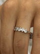 Diamond 5 Stone Ring 0.35 Carat White Gold 14K